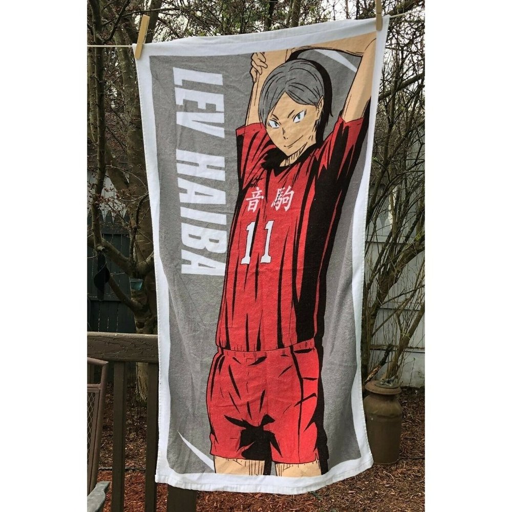LEV HAIBA BEACH BATH  TOWEL ANIME HAIKYUU!! BANPRESTO